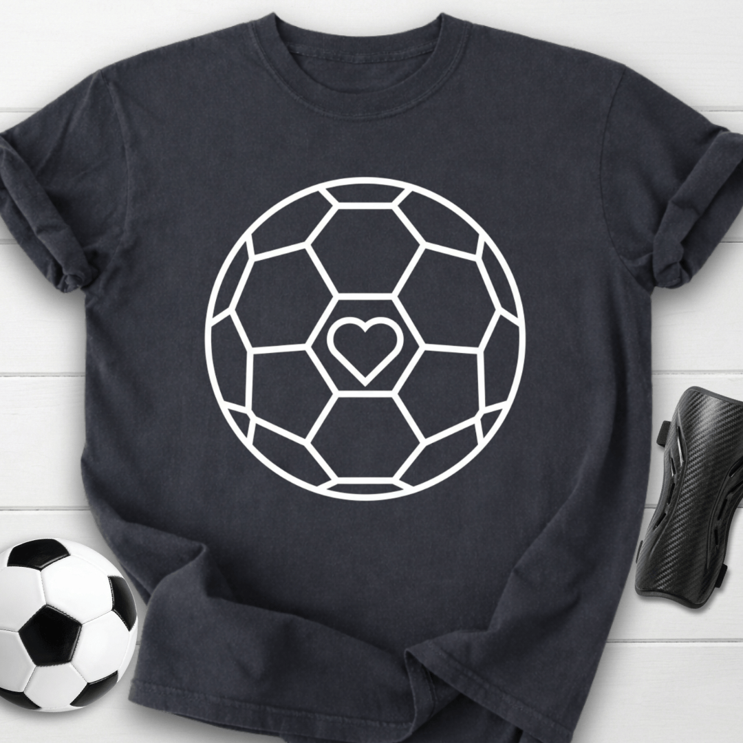 Soccer Heart Graphic T-Shirt
