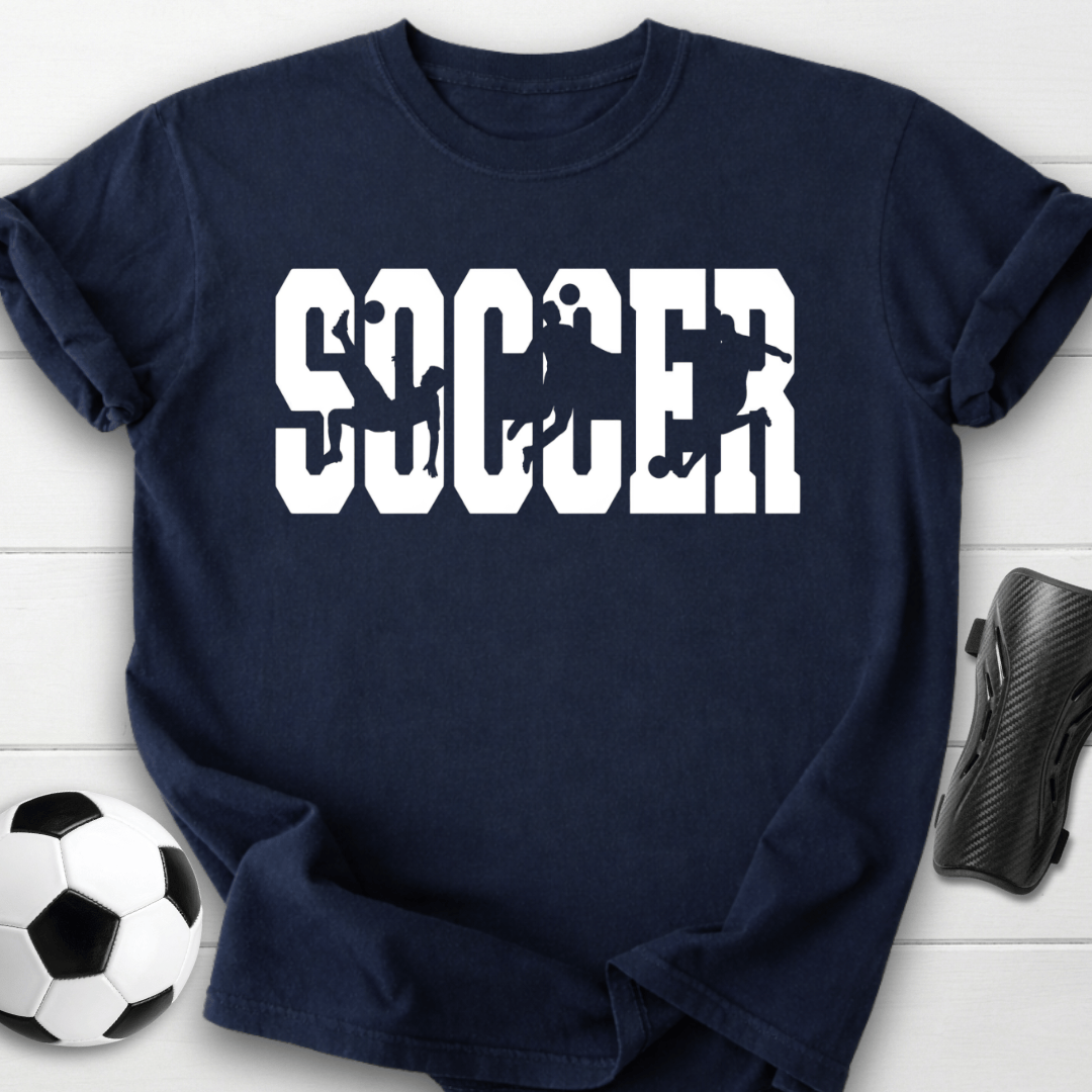 Soccer Player Silhouette T-Shirt
