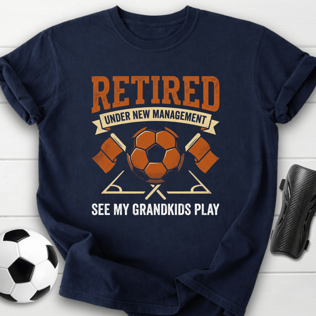 Retired Under New Management Grandkids T-Shirt