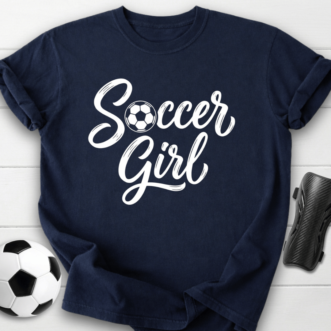 Soccer Girl Script T-Shirt