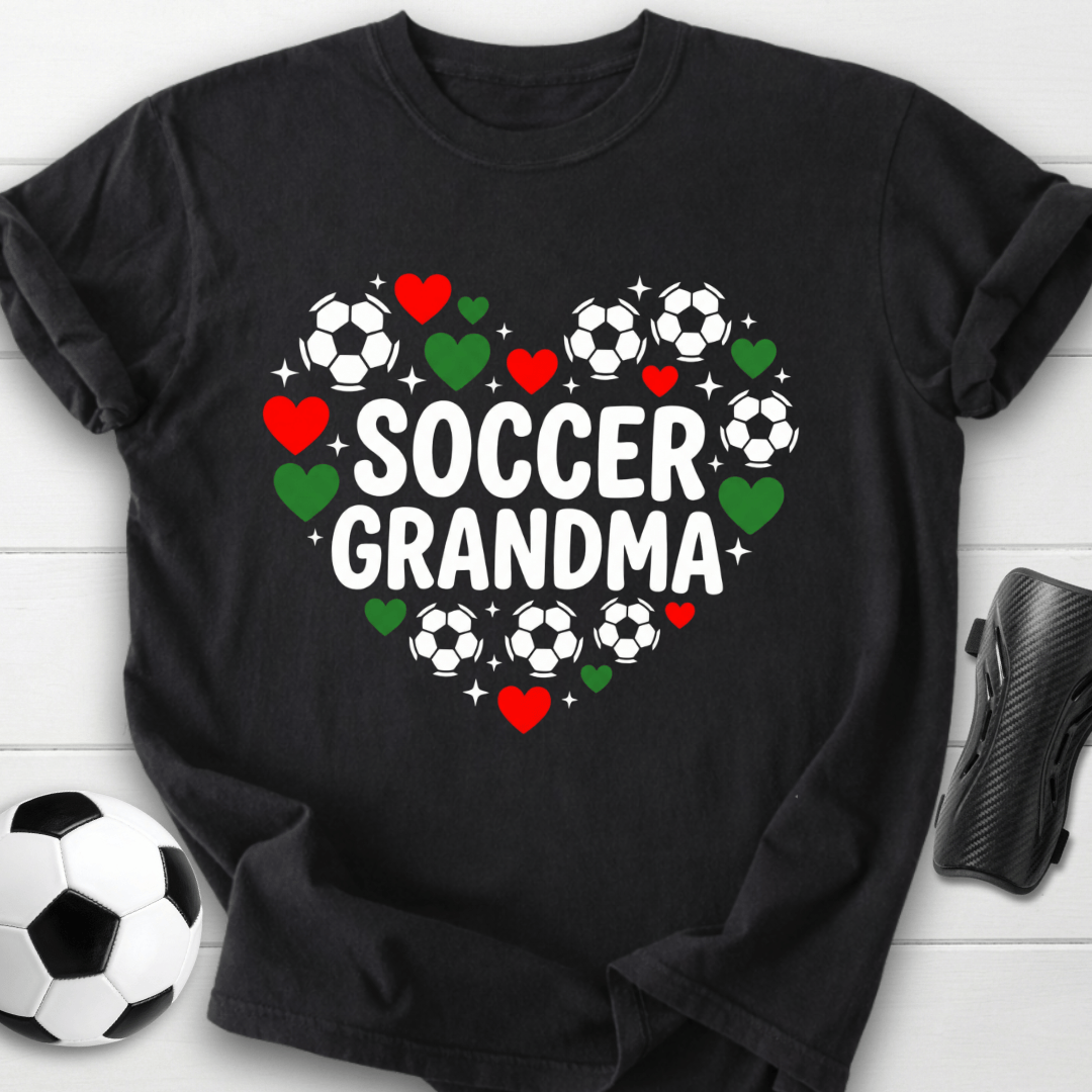 Soccer Grandma Heart T-Shirt