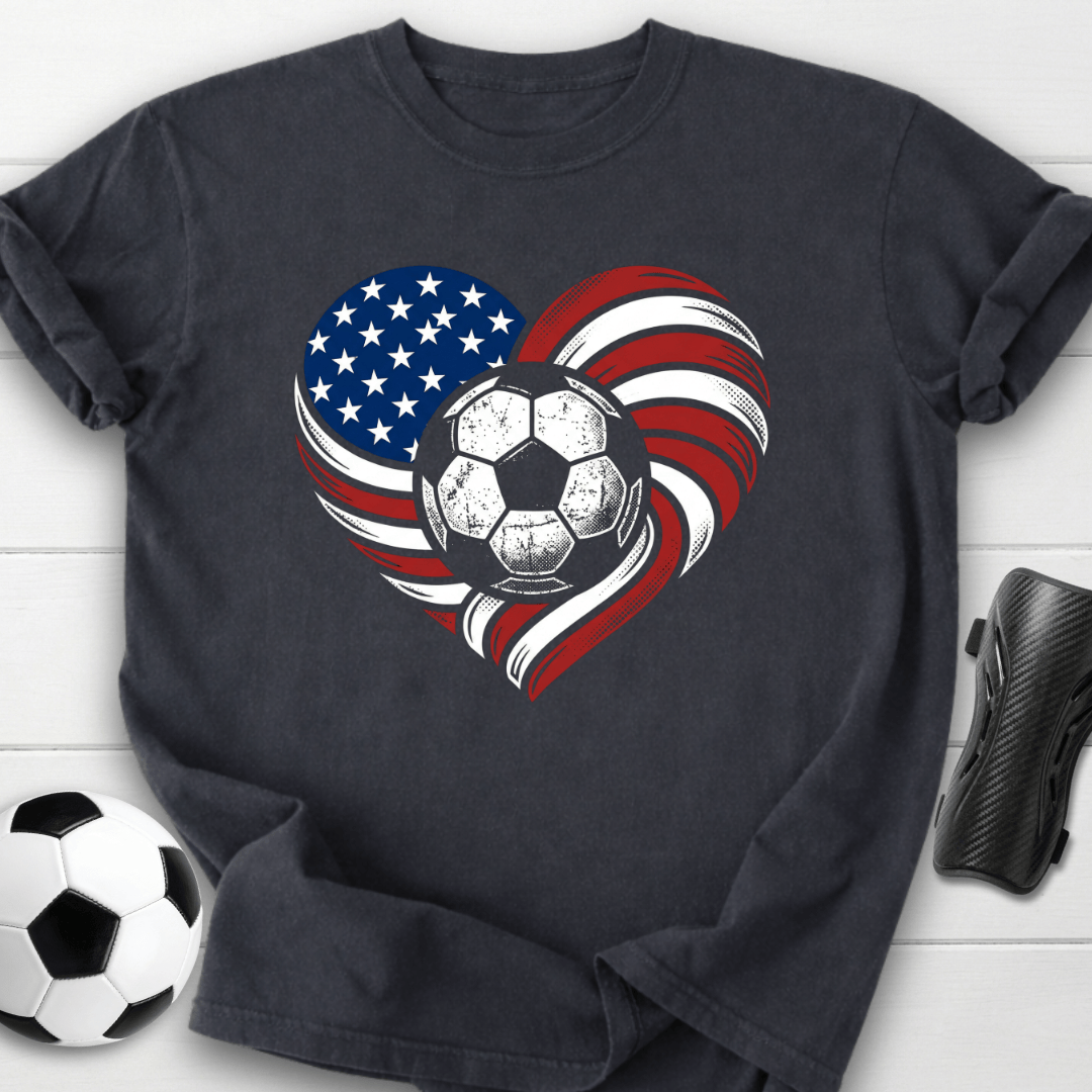 USA Soccer Heart T-Shirt