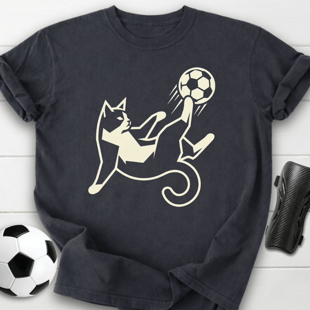 Soccer Cat Kick T-Shirt