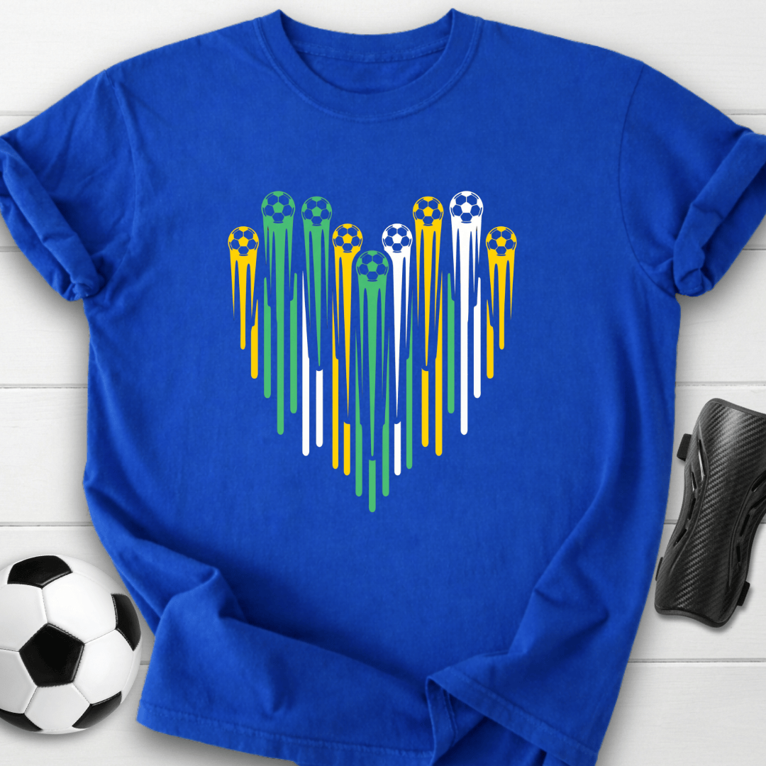 Dripping Soccer Heart T-Shirt