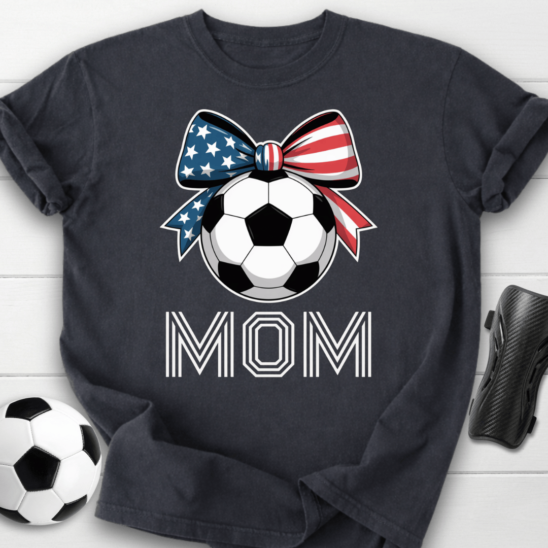USA Soccer Mom Bow T-Shirt