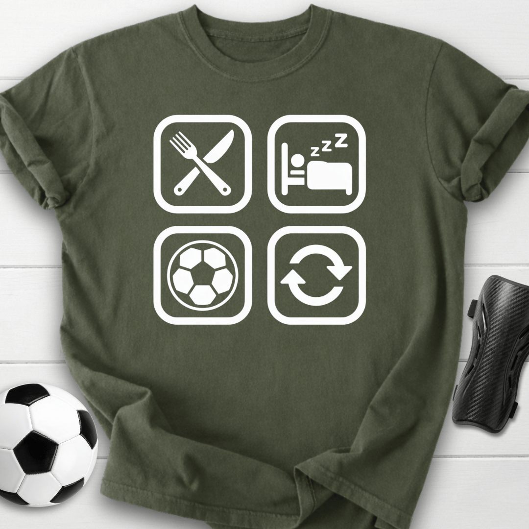 Eat Sleep Soccer Repeat T-Shirt