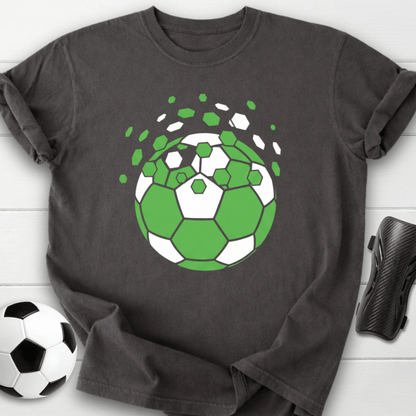 Green Soccer Ball Graphic T-Shirt