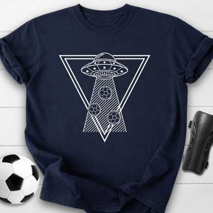 Alien UFO Soccer Graphic T-Shirt