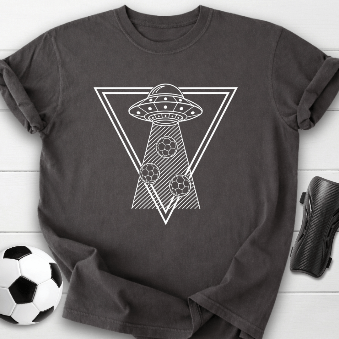 Alien UFO Soccer Graphic T-Shirt