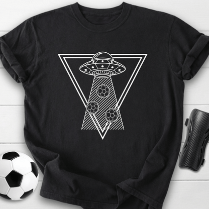 Alien UFO Soccer Graphic T-Shirt