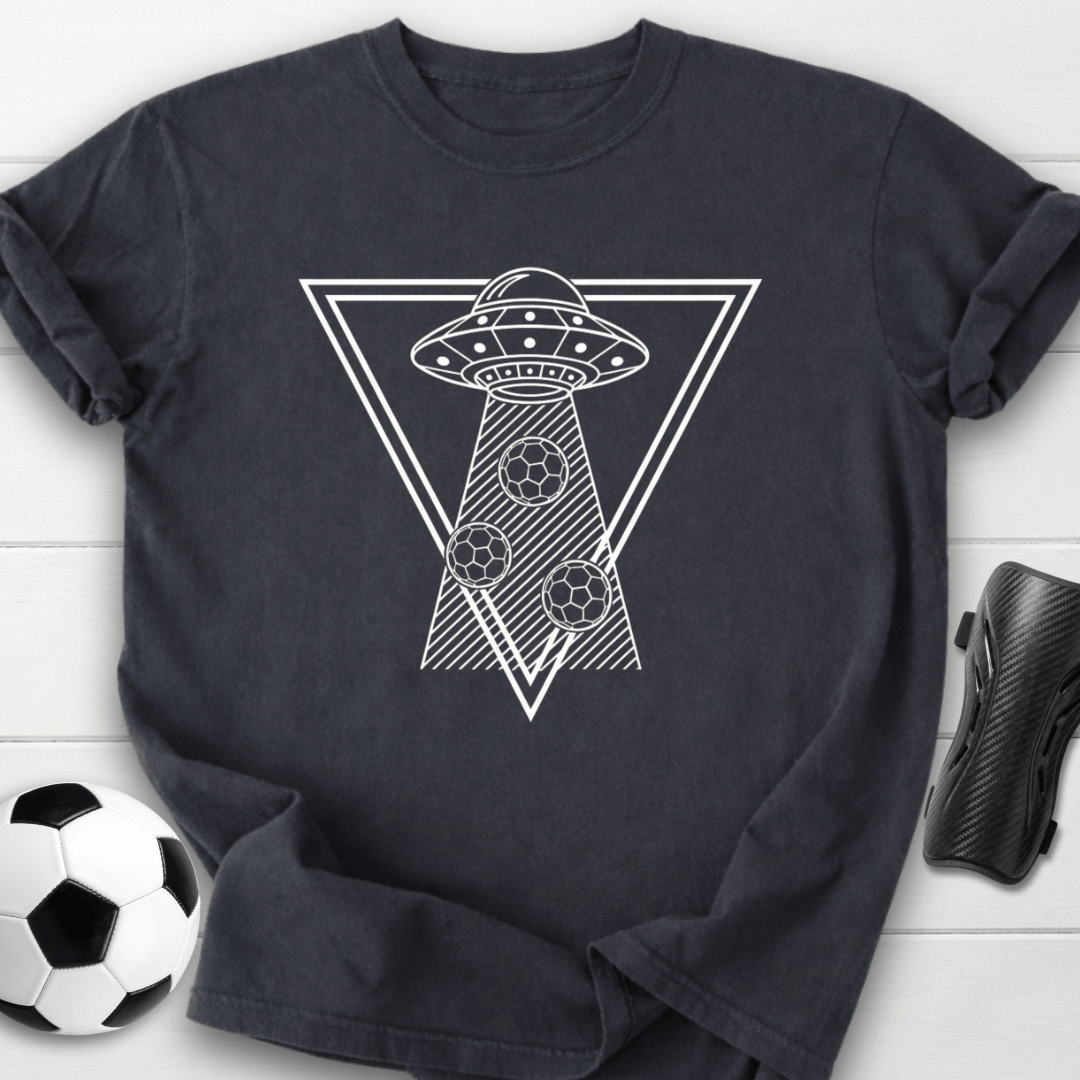 Alien UFO Soccer Graphic T-Shirt