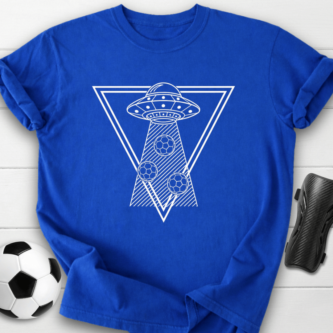 Alien UFO Soccer Graphic T-Shirt