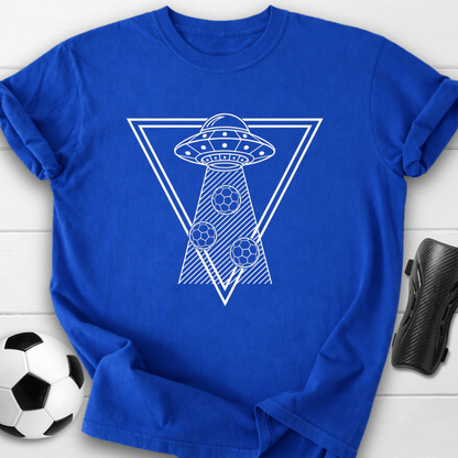 Alien UFO Soccer Graphic T-Shirt