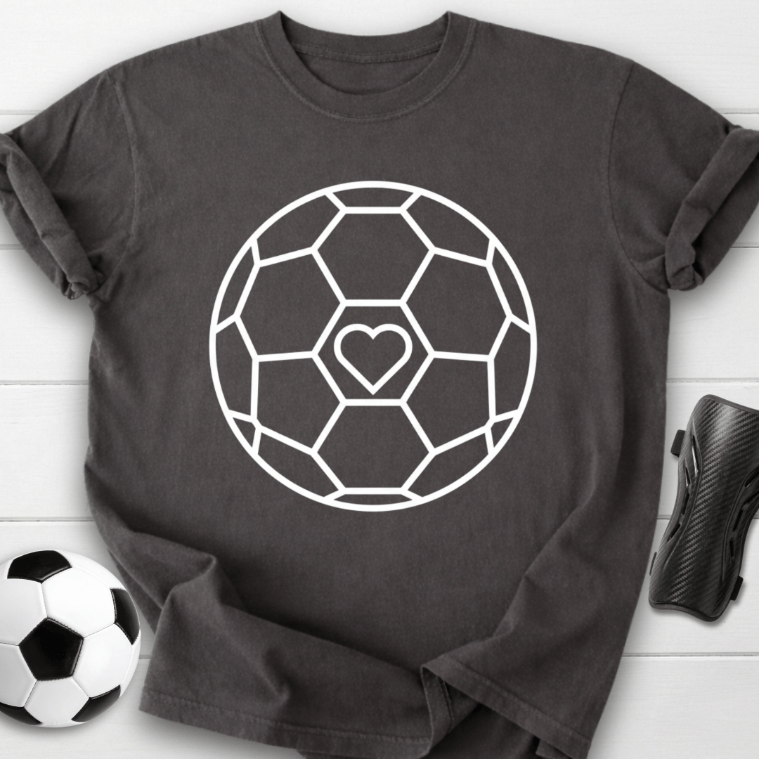 Soccer Heart Graphic T-Shirt