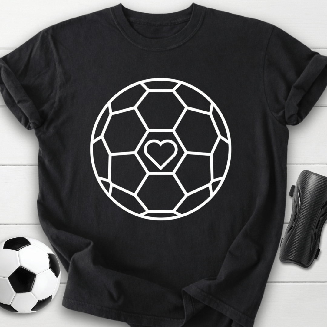 Soccer Heart Graphic T-Shirt