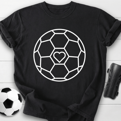 Soccer Heart Graphic T-Shirt