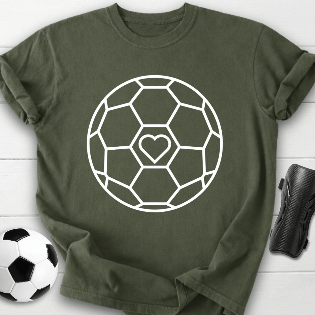 Soccer Heart Graphic T-Shirt