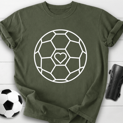 Soccer Heart Graphic T-Shirt