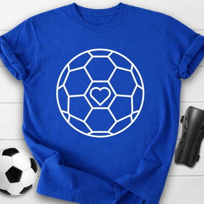 Soccer Heart Graphic T-Shirt