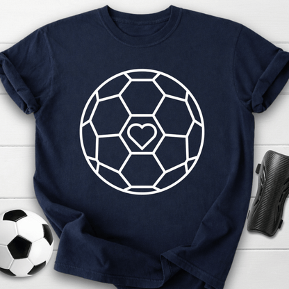 Soccer Heart Graphic T-Shirt