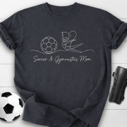 Soccer & Gymnastics Mom T-Shirt