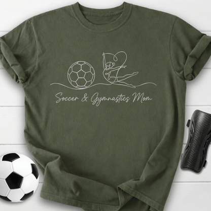 Soccer & Gymnastics Mom T-Shirt