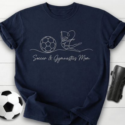 Soccer & Gymnastics Mom T-Shirt