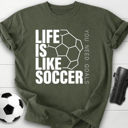 Life Is Like Soccer You Need Goals T-Shirt