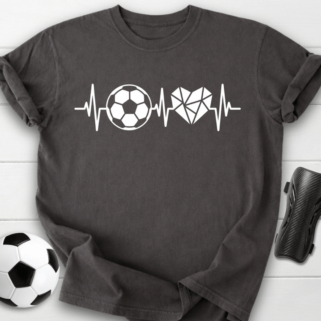 Soccer Heartbeat Graphic T-Shirt