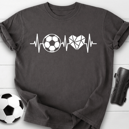 Soccer Heartbeat Graphic T-Shirt
