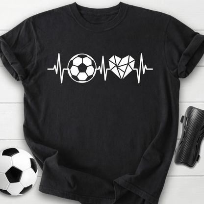 Soccer Heartbeat Graphic T-Shirt