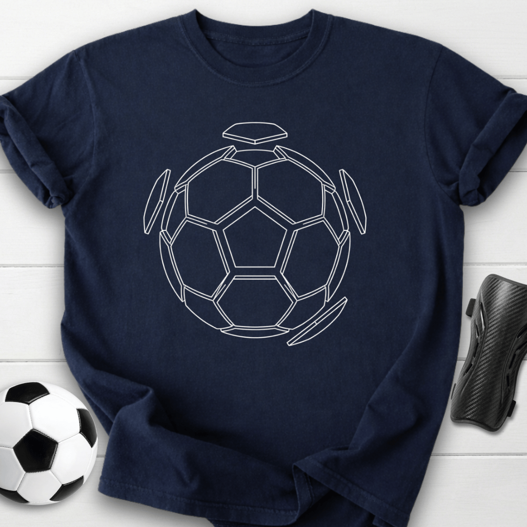 Soccer Ball Outline T-Shirt