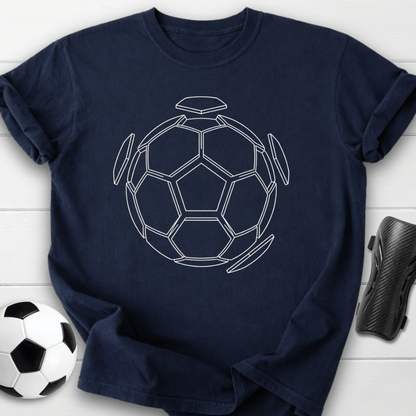 Soccer Ball Outline T-Shirt