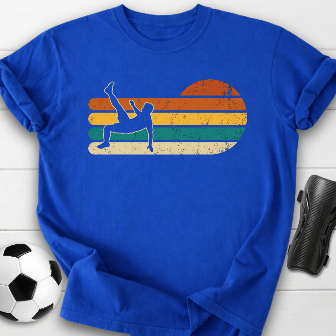 Retro Soccer Bicycle Kick T-Shirt
