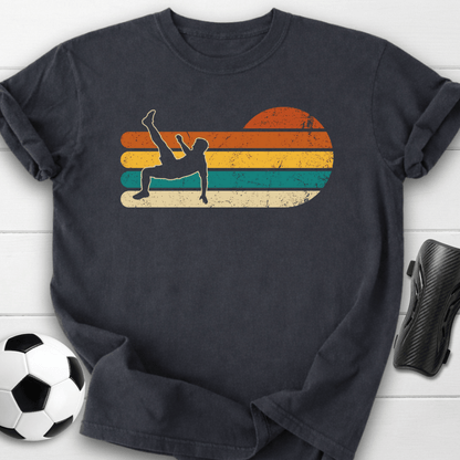 Retro Soccer Bicycle Kick T-Shirt