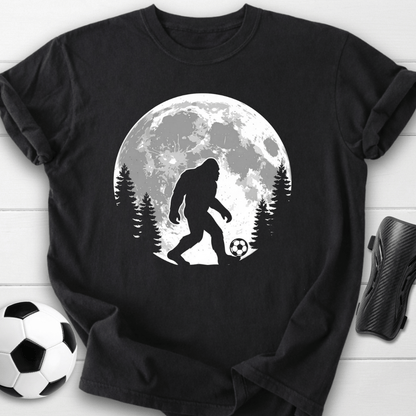Bigfoot Soccer Moon T-Shirt