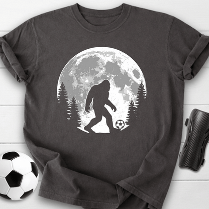 Bigfoot Soccer Moon T-Shirt