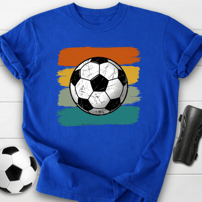Retro Soccer Ball Stripes T-Shirt
