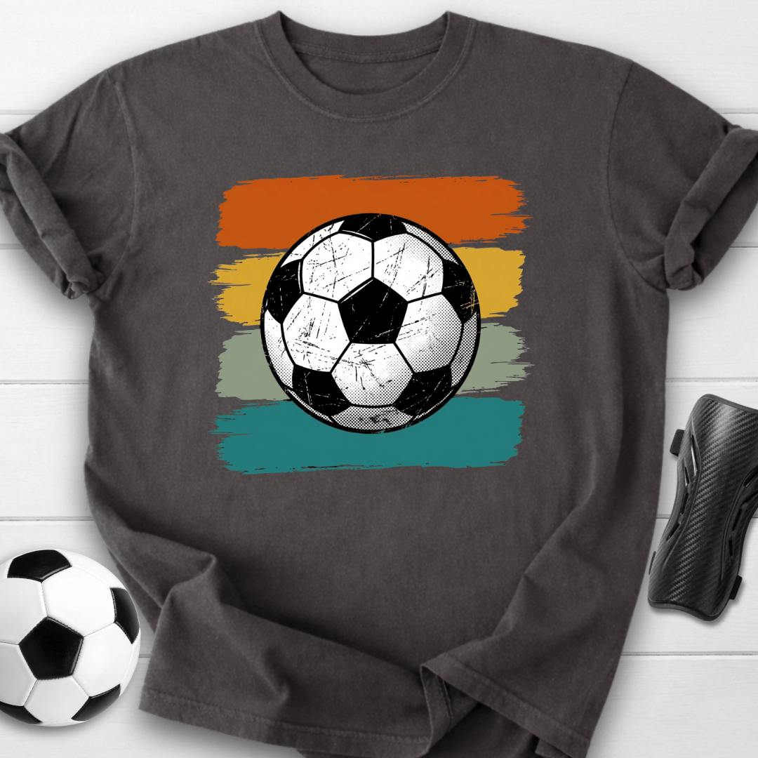 Retro Soccer Ball Stripes T-Shirt