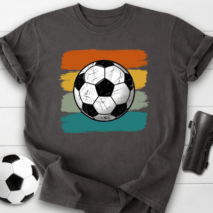 Retro Soccer Ball Stripes T-Shirt