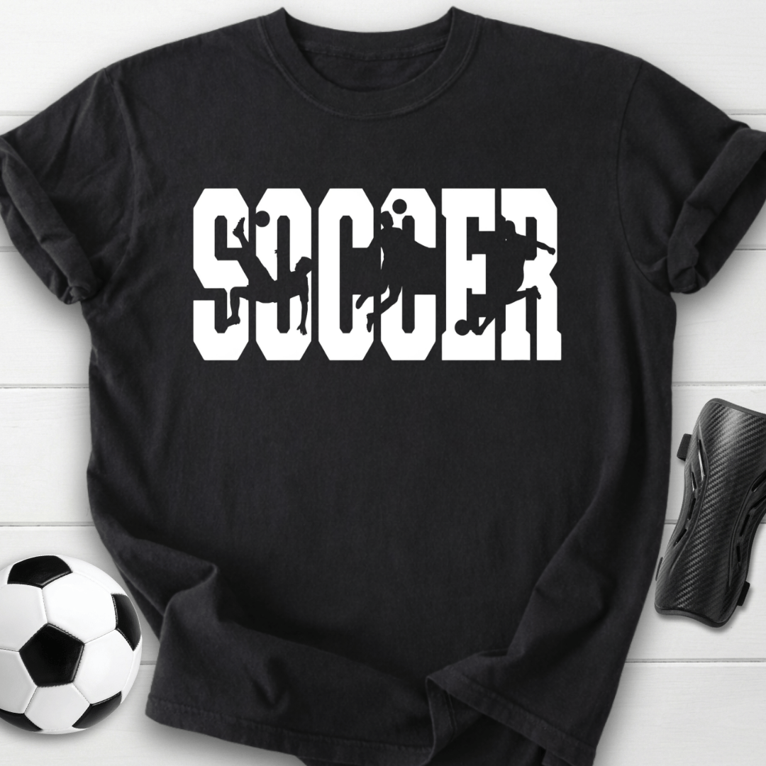 Soccer Player Silhouette T-Shirt