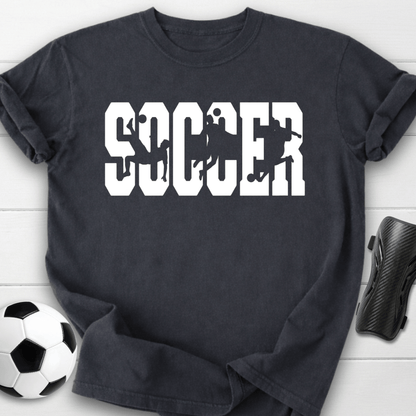 Soccer Player Silhouette T-Shirt