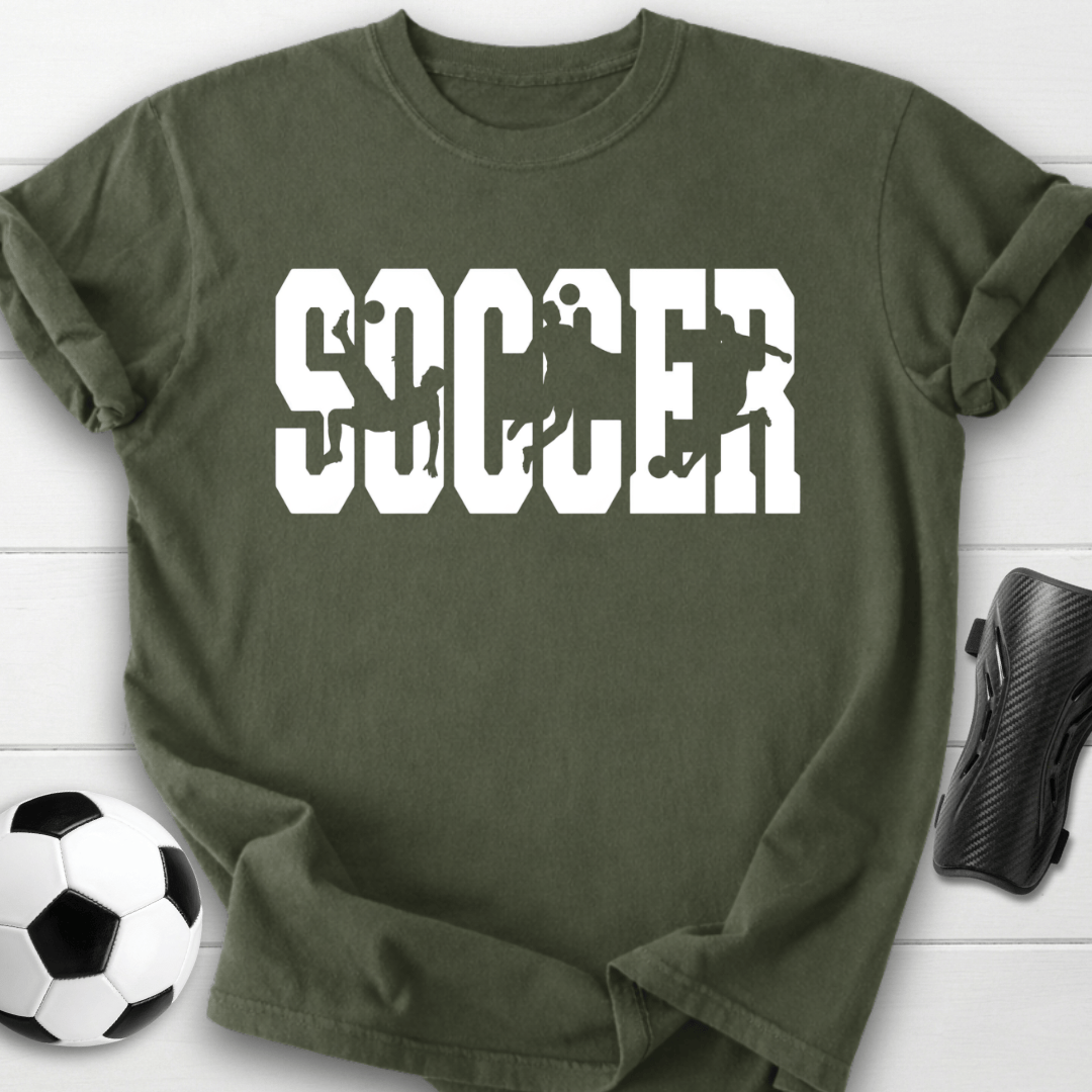 Soccer Player Silhouette T-Shirt