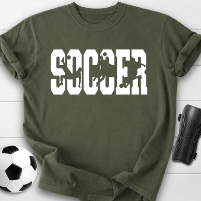 Soccer Player Silhouette T-Shirt