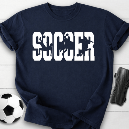 Soccer Player Silhouette T-Shirt