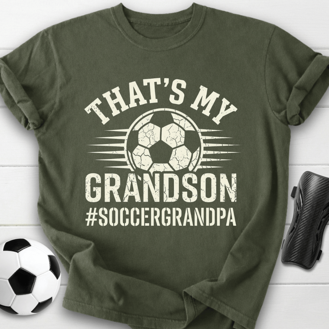 That’s My Grandson Soccer Grandpa T-Shirt