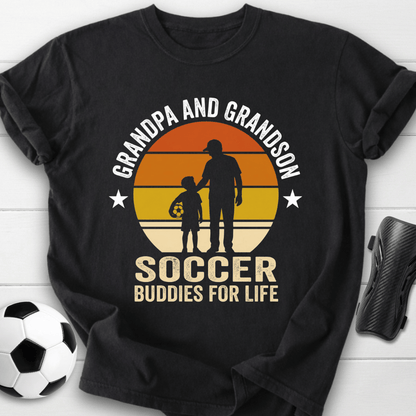 Grandpa And Grandson Soccer Buddies T-Shirt