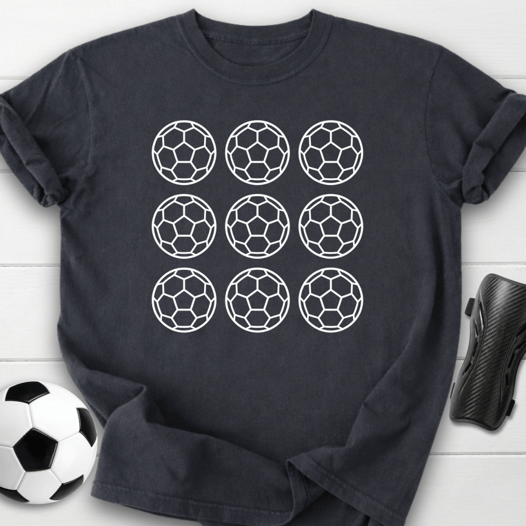 Soccer Ball Pattern T-Shirt