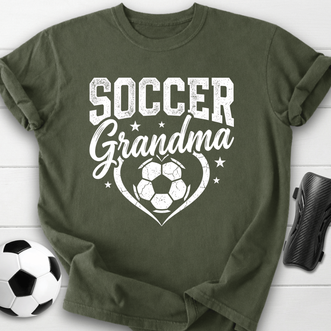 Soccer Grandma Heart T-Shirt