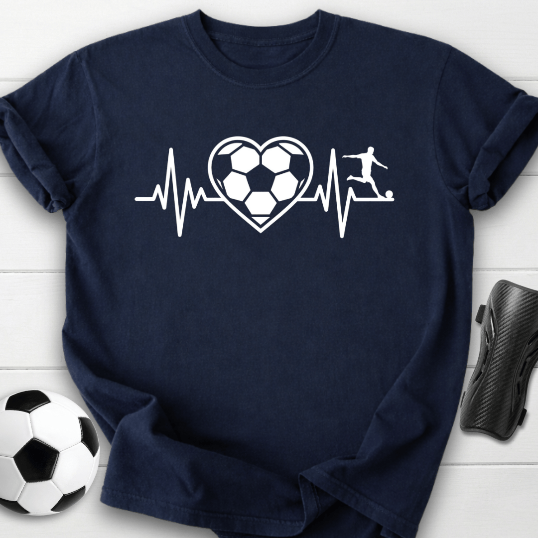 Soccer Heartbeat T-Shirt